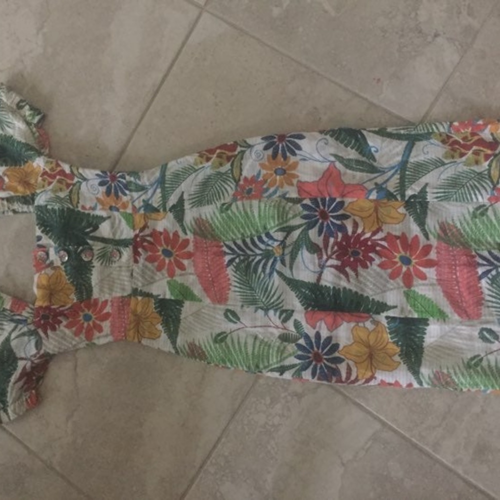 FARM RIO Vintage Garden Midi Puffed Sleeve Dress - Picture 5 of 5